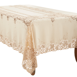 saro lifestyle 2051 Lace Tablecloth