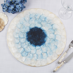 Saro Lifestyle 2052 Capiz Colorburst Placemat