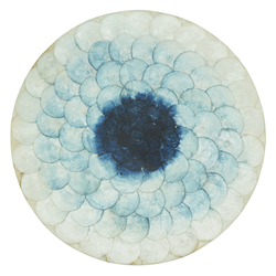 saro lifestyle 2052 Capiz Colorburst Placemat