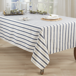 Saro Lifestyle 2090 Striped Tablecloth