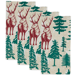 Saro Lifestyle 2109 Deer And Trees Napkin