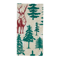saro lifestyle 2109 Deer And Trees Napkin