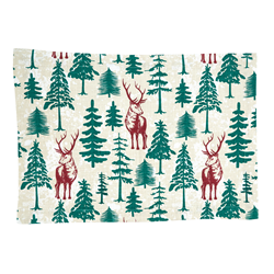 saro lifestyle 2109 Deer And Trees Placemat
