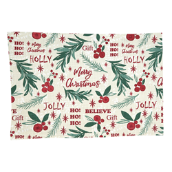 saro lifestyle 2128 Holly Christmas Placemat