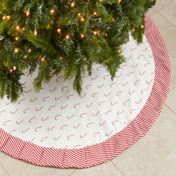 Saro Lifestyle 2198 Candy Cane Tree Skirt