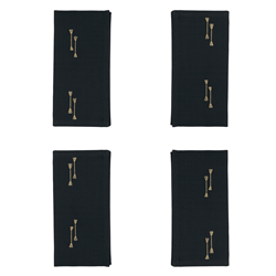 Saro Lifestyle 2263 Fringe Line Napkin