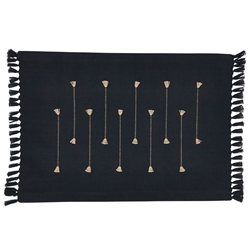 saro lifestyle 2263 Fringe Line Placemat