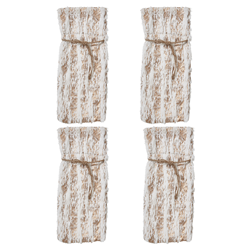 Saro Lifestyle 2323 Foil Print Faux Fur Bottle Bag