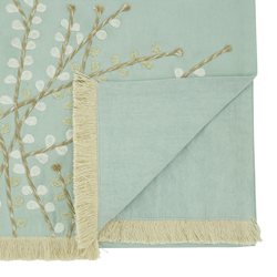 Saro Lifestyle 2450 Embroidered Floral Runner