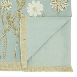 Saro Lifestyle 2451 Embroidered Floral Runner
