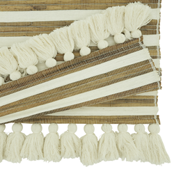 Saro Lifestyle 2509 Water Hyacinth Tassel Runner