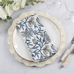 Saro Lifestyle 2521 Block Print Napkin