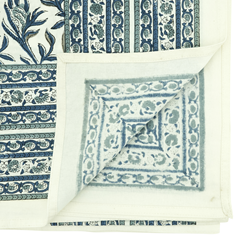 Saro Lifestyle 2521 Block Print Tablecloth