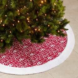 Saro Lifestyle 2525 Ho Ho Ho Tree Skirt