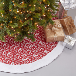 saro lifestyle 2525 Ho Ho Ho Tree Skirt