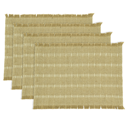 Saro Lifestyle 2544 Woven Stripe Placemat