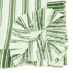 Saro Lifestyle 2557 Striped Block Print Tablecloth