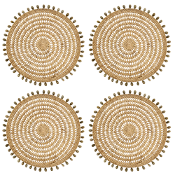 Saro Lifestyle 2571 Rattan Sea Shell Placemat