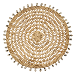 Saro Lifestyle 2571 Rattan Sea Shell Placemat