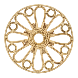 saro lifestyle 2573 Rattan Loop Placemat