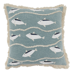 saro lifestyle 2660 School Of Fish Pillow