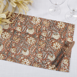 Saro Lifestyle 2925 Block Print Placemat