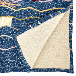 Saro Lifestyle 2929 Block Print Embroidered Runner