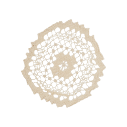 saro lifestyle 3004 Tuscany Lace Doily