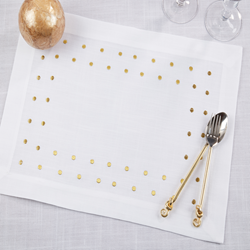 Saro Lifestyle 3032 Polka Dot Placemat