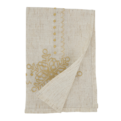 Saro Lifestyle 3138 Embroidered Snowflakes Napkin