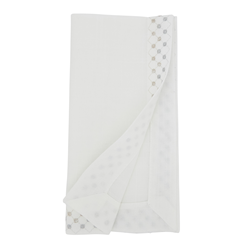 Saro Lifestyle 3204 Metallic Lattice Napkin