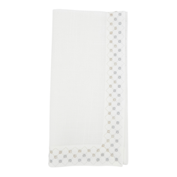 saro lifestyle 3204 Metallic Lattice Napkin