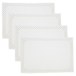 Saro Lifestyle 3204 Metallic Lattice Placemat