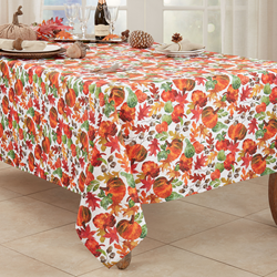 Saro Lifestyle 3321 Pumpkin Foliage Tablecloth