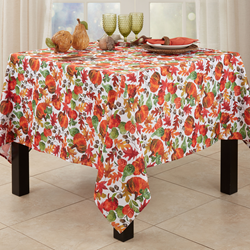 Saro Lifestyle 3321 Pumpkin Foliage Tablecloth