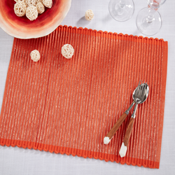 Saro Lifestyle 3390 Shimmer Ribbed Placemat