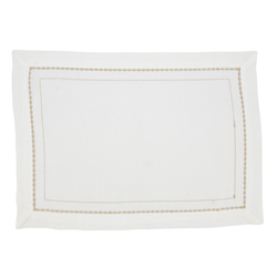 saro lifestyle 3494 Embroidered Chainlink Placemat