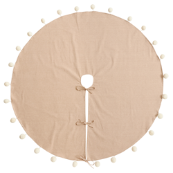 Saro Lifestyle 359 Pom Pom Tree Skirt