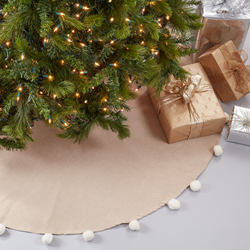 saro lifestyle 359 Pom Pom Tree Skirt