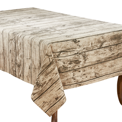 saro lifestyle 426 Printed Wood Tablecloth