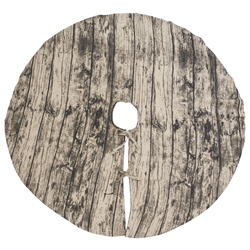 Saro Lifestyle 426 Printed Wood Tree Skirt