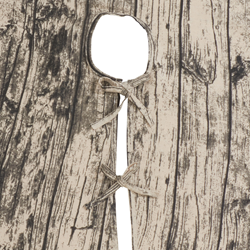 Saro Lifestyle 426 Printed Wood Tree Skirt