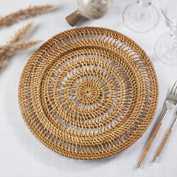 Saro Lifestyle 4424 Rattan Charger