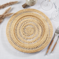 Saro Lifestyle 4424 Rattan Charger
