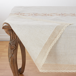 Saro Lifestyle 4799 Embroidered Lace Tablecloth