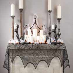 Saro Lifestyle 4870 Spiderweb Net Fireplace Scarf