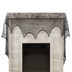 saro lifestyle 4870 Spiderweb Net Fireplace Scarf