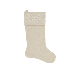 saro lifestyle 493 Embroidered Design Stocking