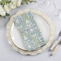 Saro Lifestyle 5292 Block Print Napkin