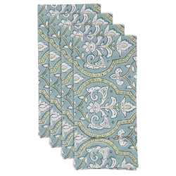 Saro Lifestyle 5292 Block Print Napkin